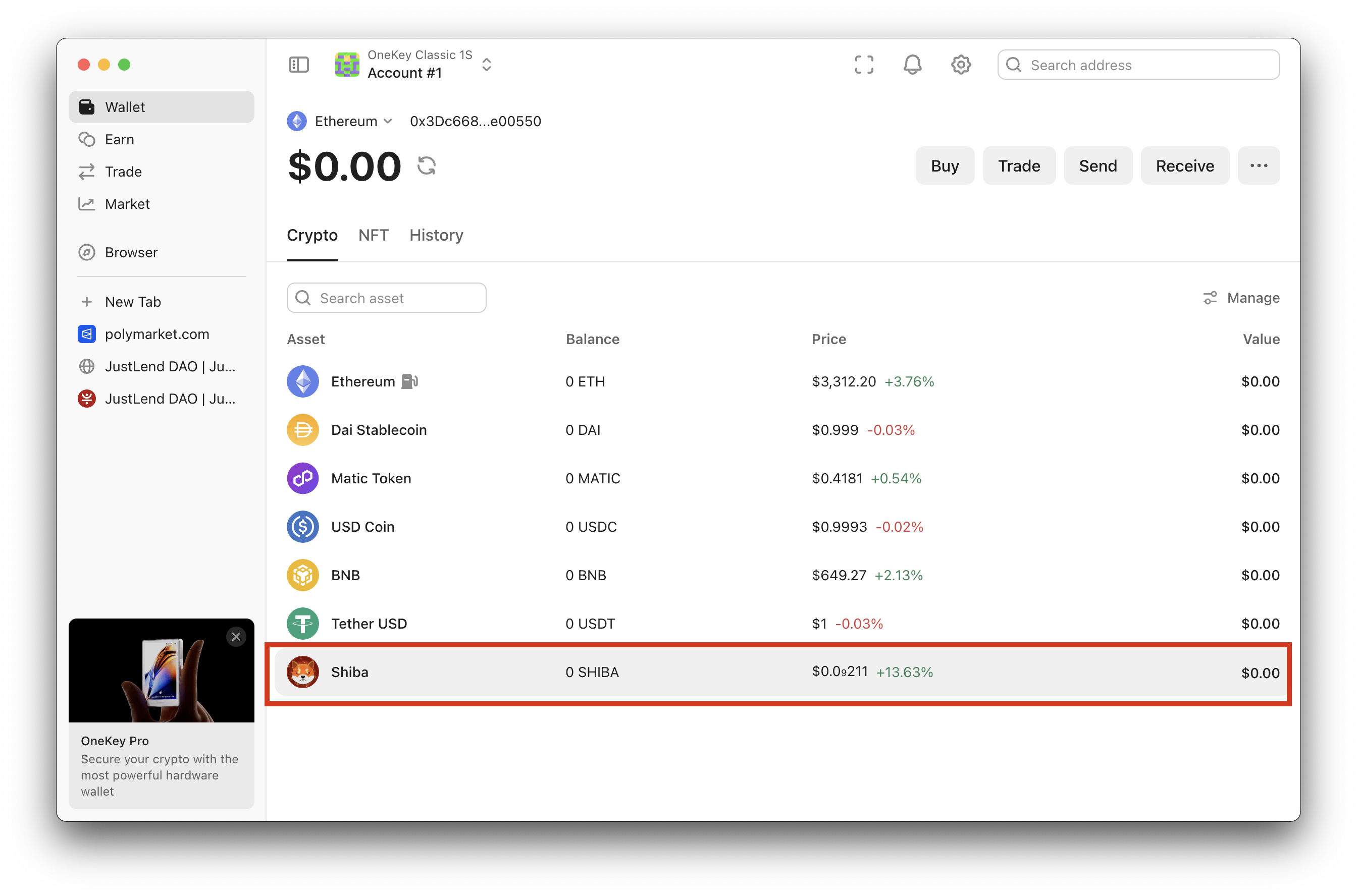 custom tokens - shiba details on token list.png