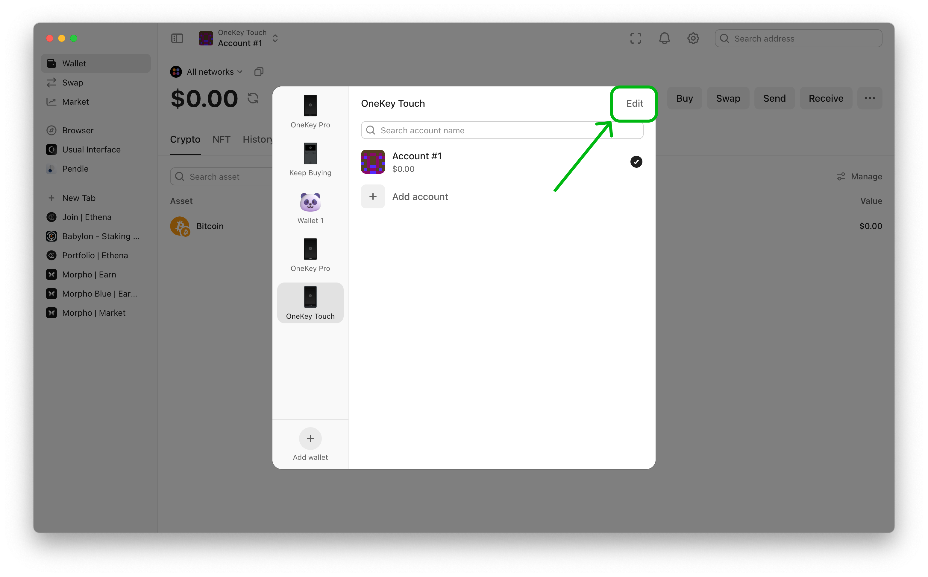 Step 2 - Edit Hardware Wallet